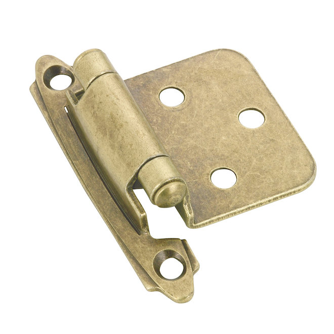 Self-closing hinge - Antique Brass - Pack of 2