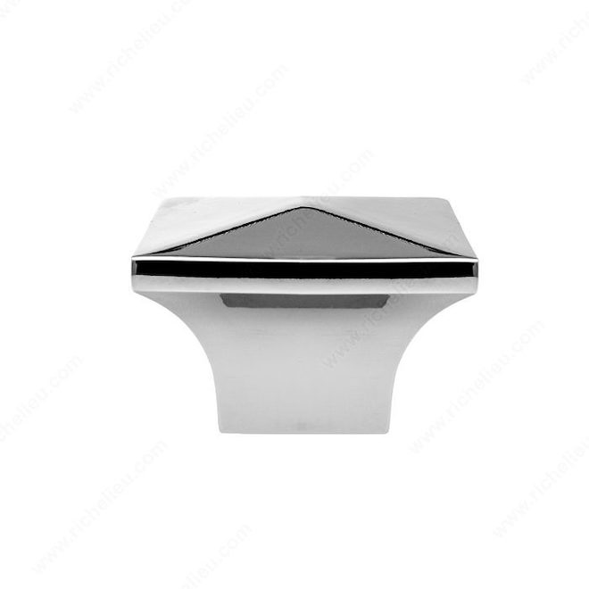 Bouton en métal chrome