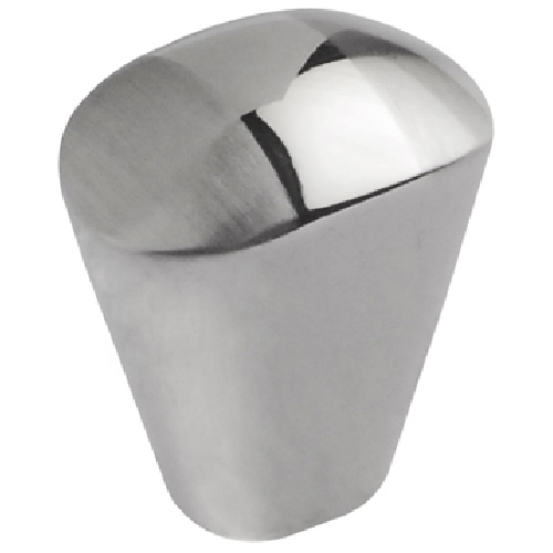 Metal Knob Chrome and Brushed Nickel