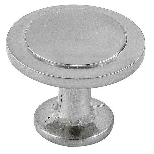 Boutons d'armoire Classique, nickel brossé, 2/paquet