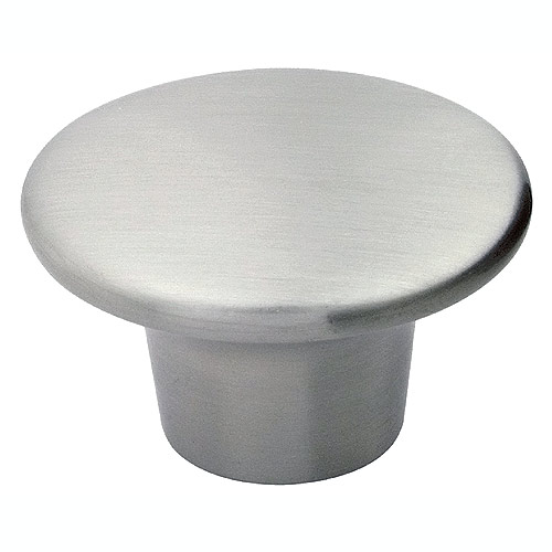 Boutons d'armoire Contemporain, nickel brossé, 2/paquet