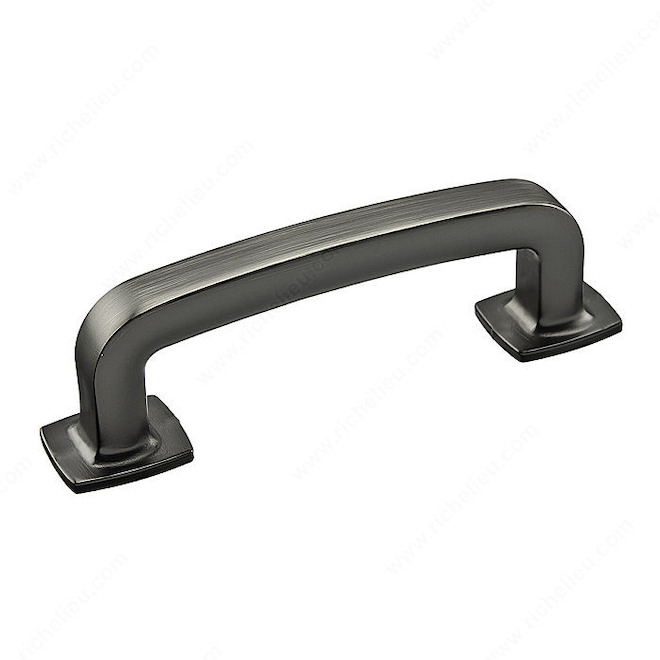 Poignée en métal nickel antique