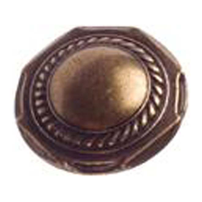 Boutons d'armoire Campagnard, laiton bruni, 10/paquet