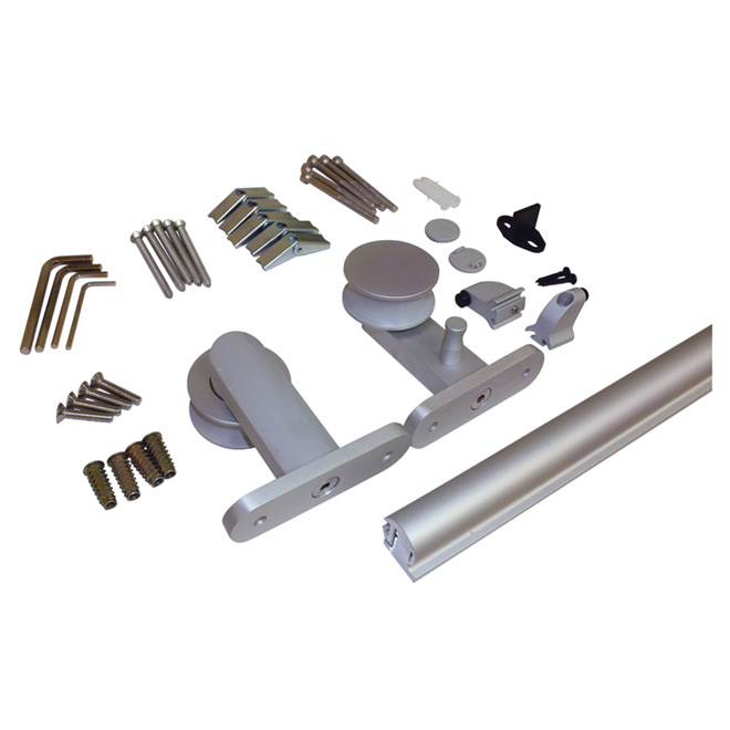 Quincaillerie pour porte coulissante, 24 po à 40 po
