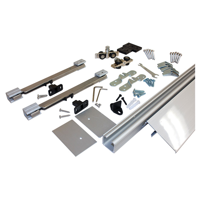 Quincaillerie pour porte coulissante, 24 po à 36 po