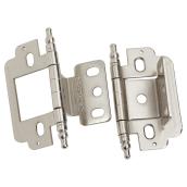 Penture enveloppante, nickel brossé, 3/4'', paquet de 2