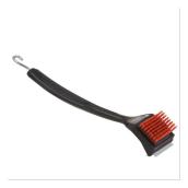 Barbecue Grill Brush - Nylon - Cool-Clean - Black and Red