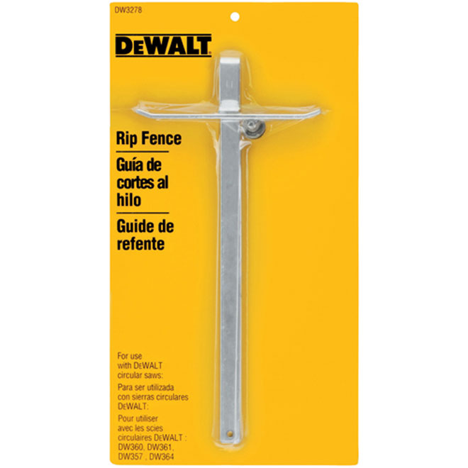 Guide de refente en métal pour scie circulaire « Dewalt »