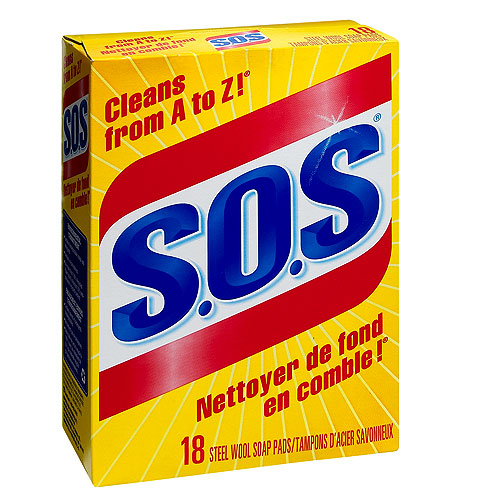 Tampons de laine d'acier savonneux - Boite de 18