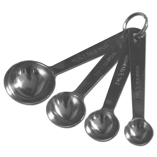 Ensemble de 4 cuillères à mesurer