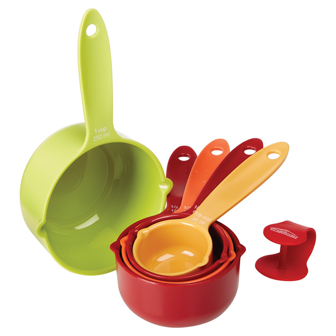Ensemble de tasses à mesurer, 5 pièces, couleurs variées