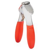 Presse-ail en acier inoxydable, rouge