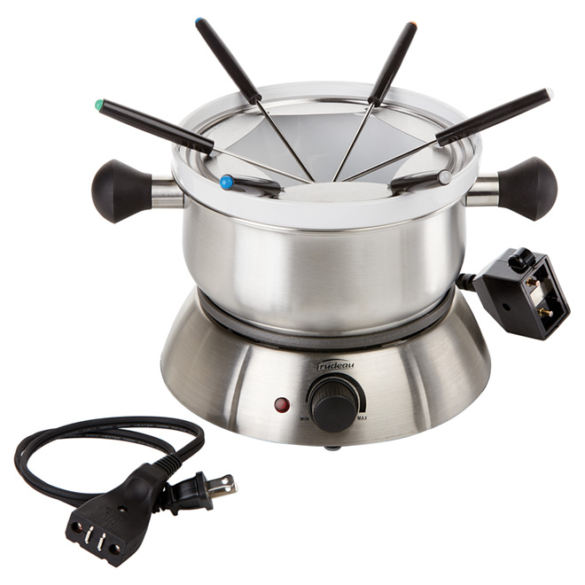 3-in-1 Electric Fondue Set - 1,500W - Stainless Steel