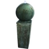 Fontaine globe avec pompe, DEL, 34