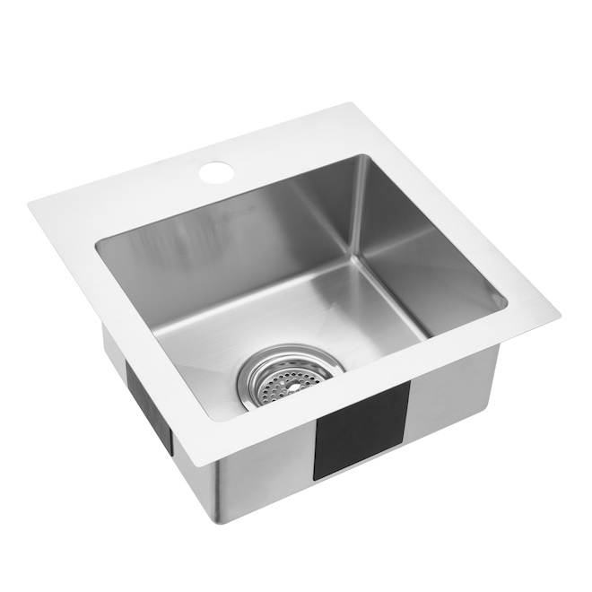 Single Sink - Stainless Steel - Top/Under - 15"