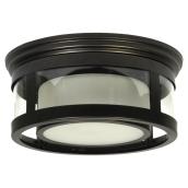 1-Light Outdoor Flush-Mount Light - Black