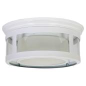 1-Light Outdoor Flush-Mount Light - White