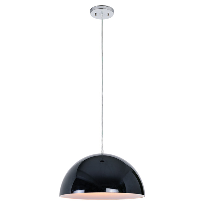 1-Light Pendant Light - "Glacier" - 15 3/4"