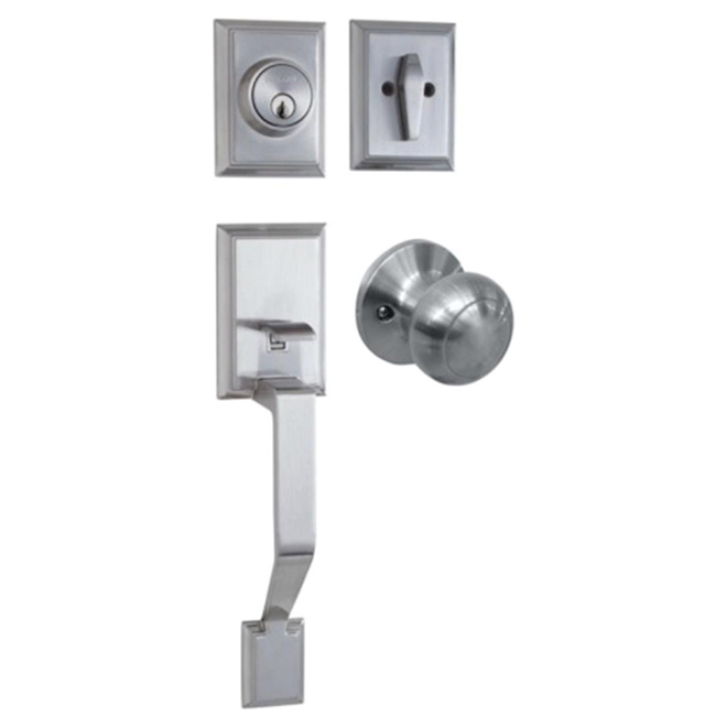 Entrance Gripset - Satin Chrome