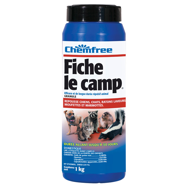 Répulsif pour animaux « Fiche le camp »