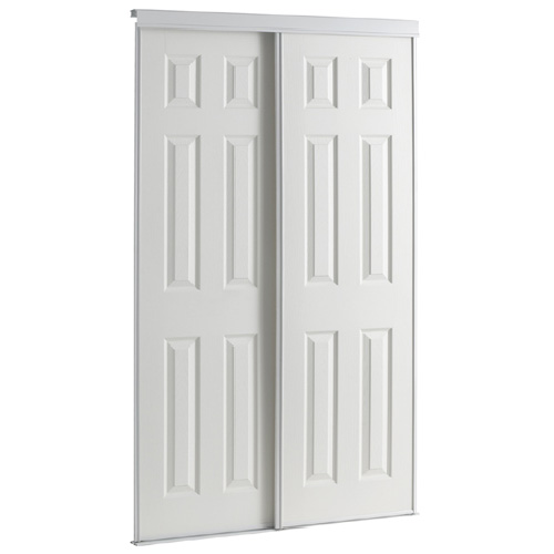 Porte coulissante à 6 panneaux