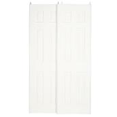 Porte coulissante embossée à 6 panneaux