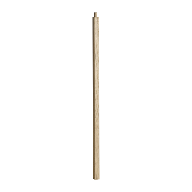 Natural Oak Square Baluster "Zen" - 36"