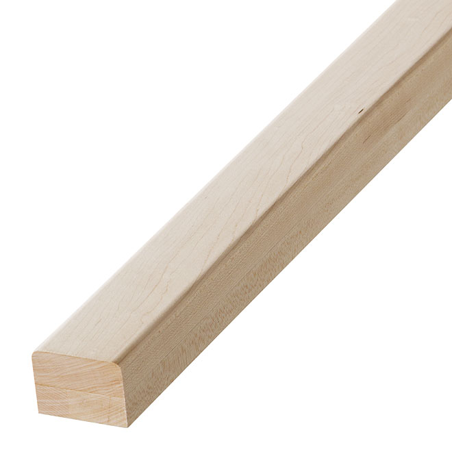 "Contemporary" Maple Handrail - 6' - Natural