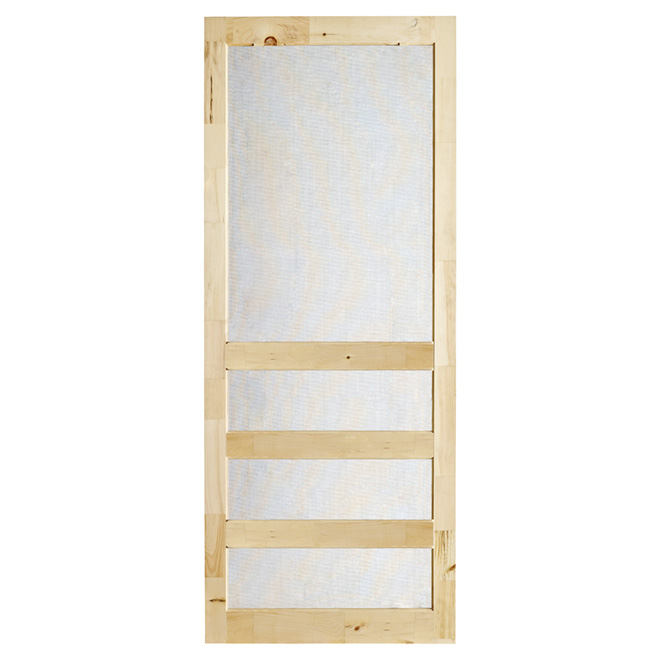 "Zen" Rustic Pine Screen Door 36" - Natural