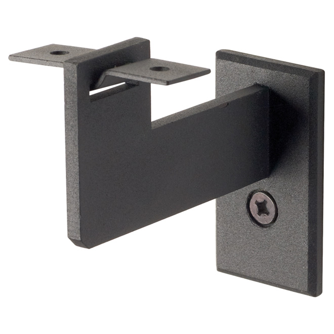 Support pour main courante en acier, noir