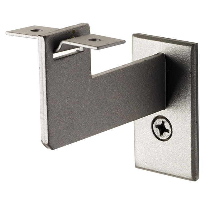 Support pour main courante en acier, argent