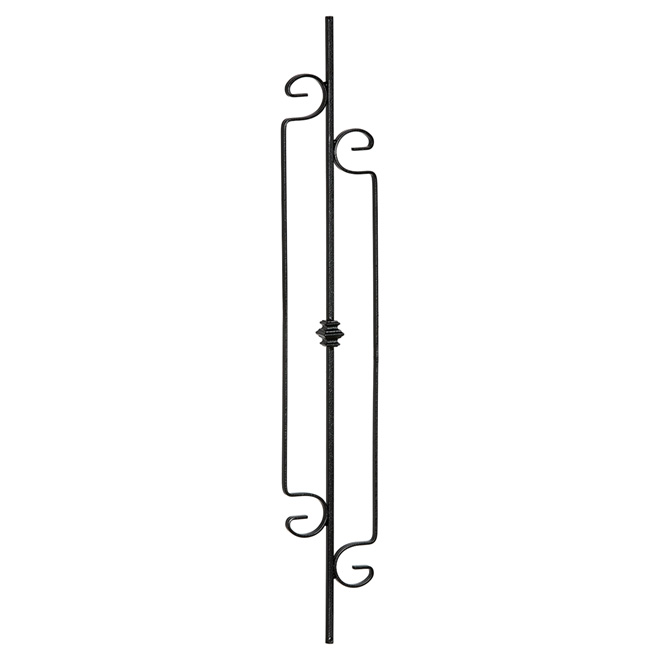 Panneau de rampe en fer forgé « Oxford », escalier