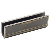 Connector for 2 Barn Rails - 3 1/8'' x 1 3/8'' x 5/8'' - Natural