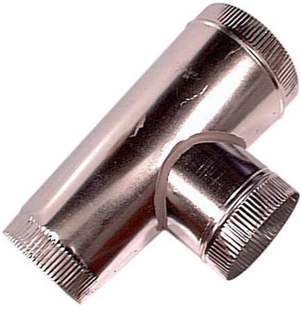 Tuyau galvanisé pour raccords de ventilation 6" x 8" x 6"