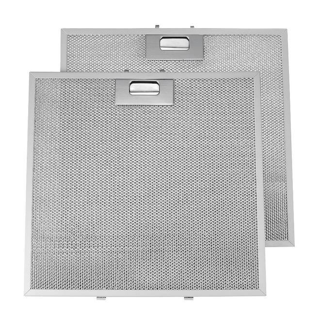 Filtres de remplacement pour hottes, paquet de 2, aluminium