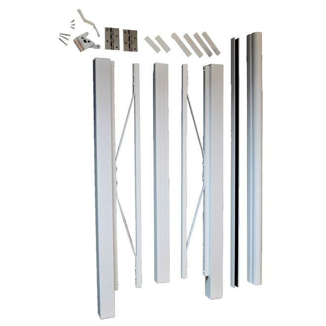 Aluminum Gate - 42" x 48" - White