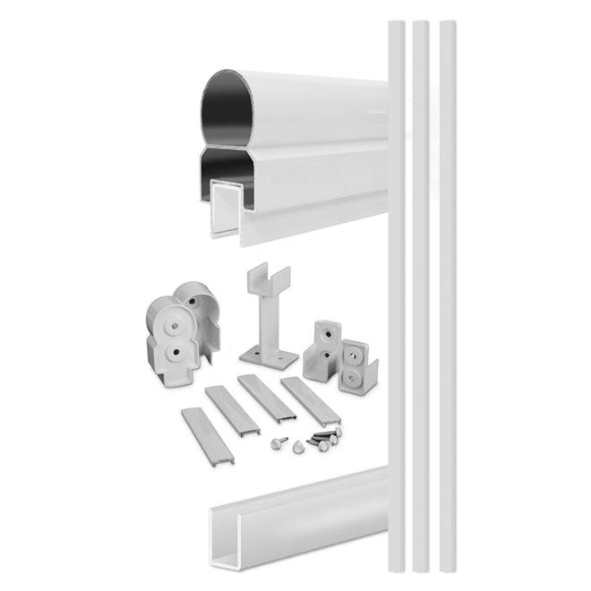 Rampe en aluminium, 48" x 60", blanc