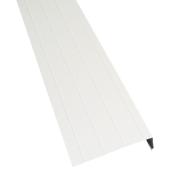 Bordure de toit en aluminium, 6 po x 118 po, blanc