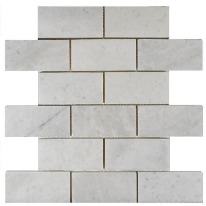 Mosaïque de marbre «Carrera»