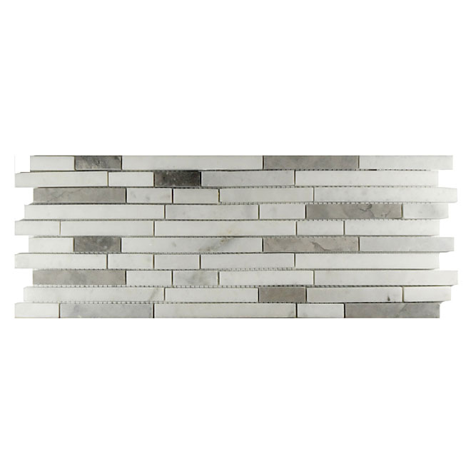 Mosaïque de marbre «Carrera»