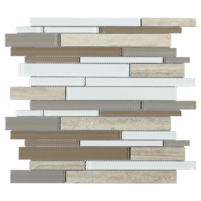 Glass/Marble Wall Tiles - Emporia Mosaic - 6/Box