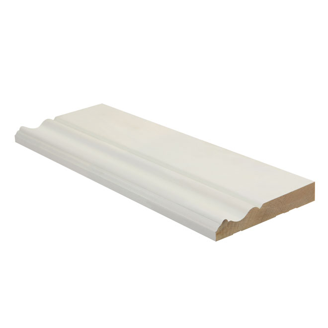 Plinthe en peuplier « Colonial », 5/8 po x 4 1/4 po x 16 pi