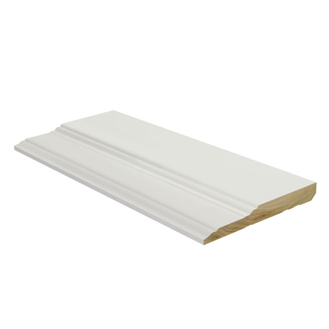 "Colonial" Poplar Baseboard - 5/8" x 5 1/4" x 16'
