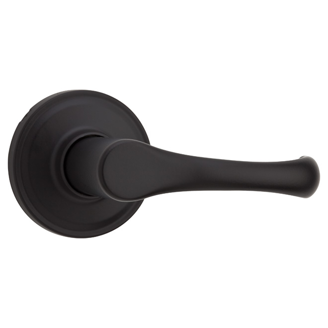 Passage Lever - "Aspen" - Black Iron