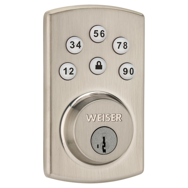 Electronic Lock - "Powerbolt 2" - Satin Nickel