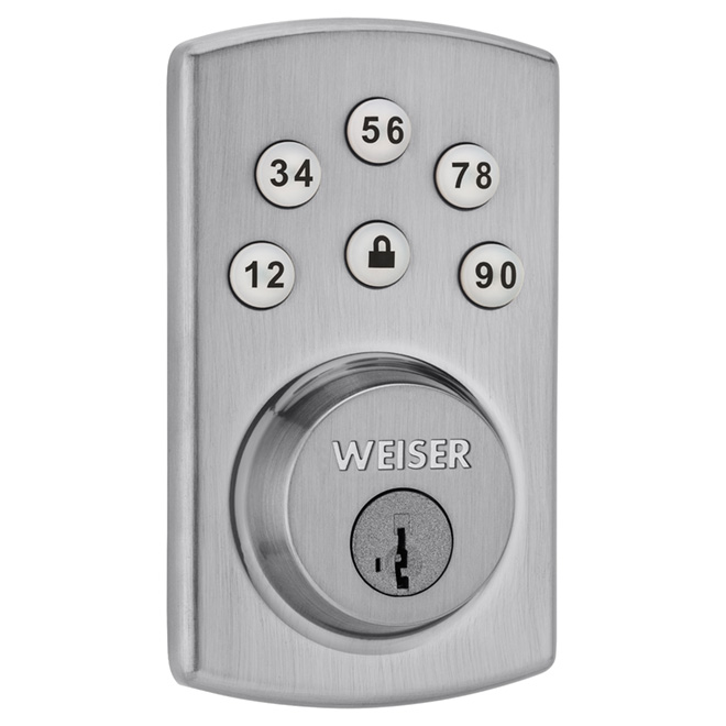 Serrure électronique « Powerbolt 2 », chrome satiné