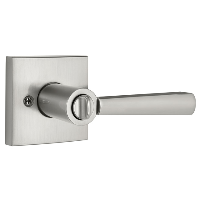 Privacy Lever - "Spyglass" - Satin Nickel