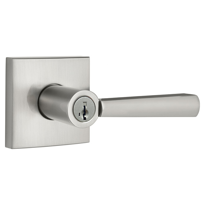 Levier d'entrée à clé « Spyglass », nickel satiné