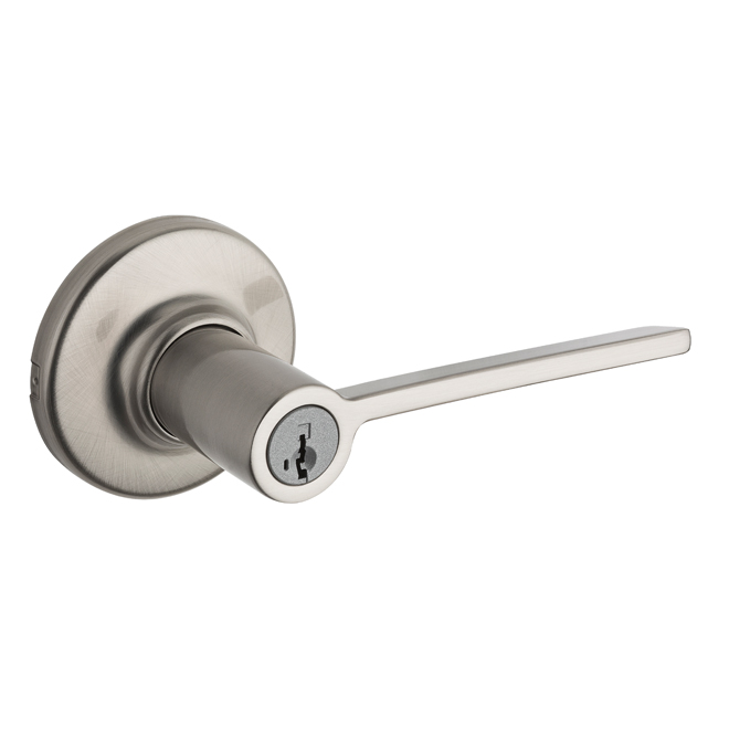 Keyed Lever - "Ladera" - Satin Nickel
