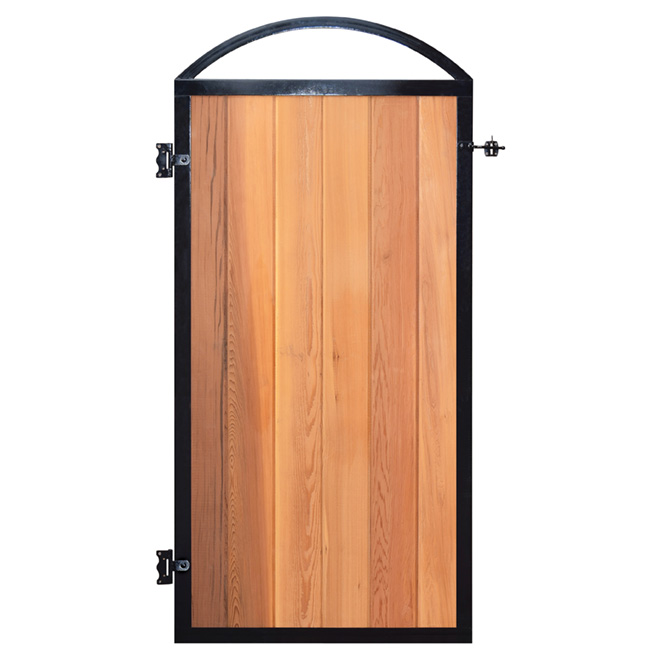 Cadre pour porte de clôture, noir, 33 5/8" x 81"